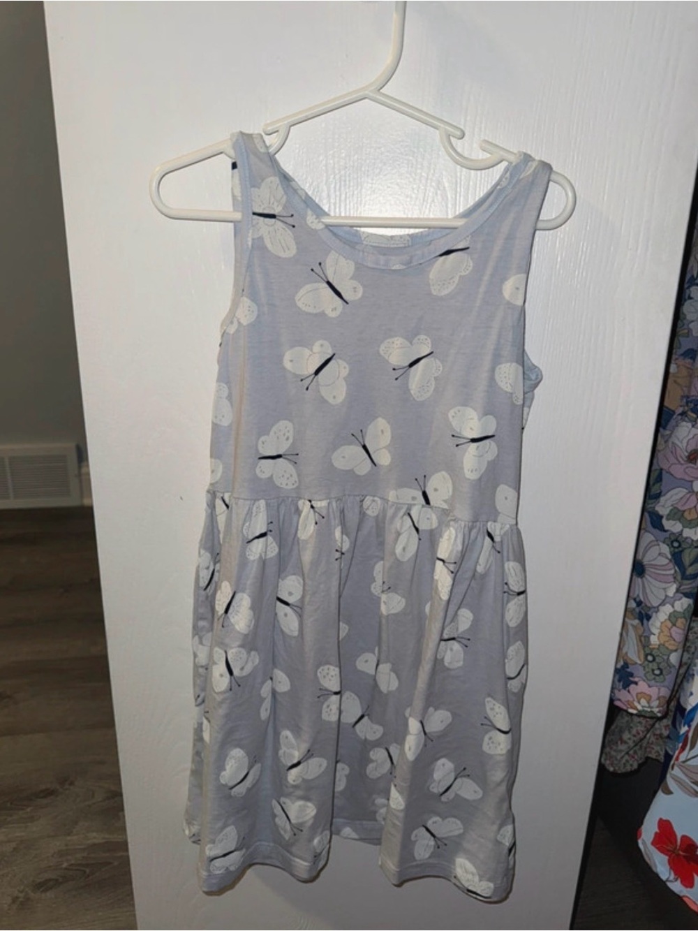 H&M Light Gray Butterfly Sundress